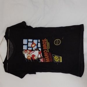 Black super Mario shirt